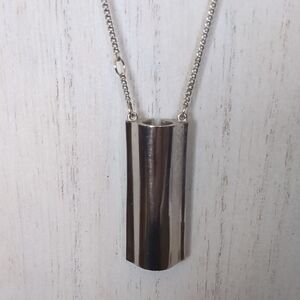 ^Ariane '77 for Avon Silver Perfume Holder Necklace